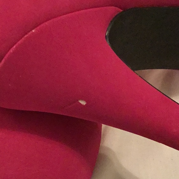 Hot Pink Peep-toe Heel; JustFab Suri 8 - Picture 6 of 7